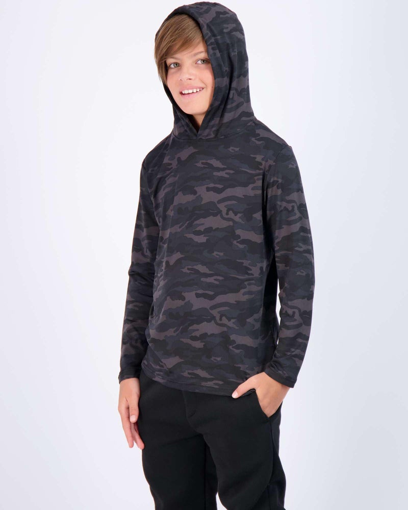 REALESSENTIALS Real Essentials 3 Pack: Dry-Fit Youth Boys Teen Active Long Sleeve Hoodie Sweatshirts - Hooded Pullover Shirts -Set 5,L (12-14) - Image 3